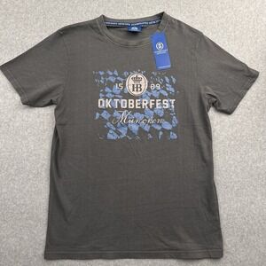 NEW‎ Hofbrauhaus Munchen Oktoberfest T-Shirt Mens Medium Gray Crewneck Chaps